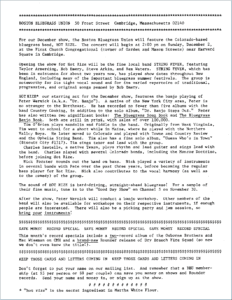 BBU Newsletter from 1979