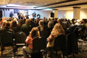 Bluegrass band on the showcase stage Thursday Night for karaoke.